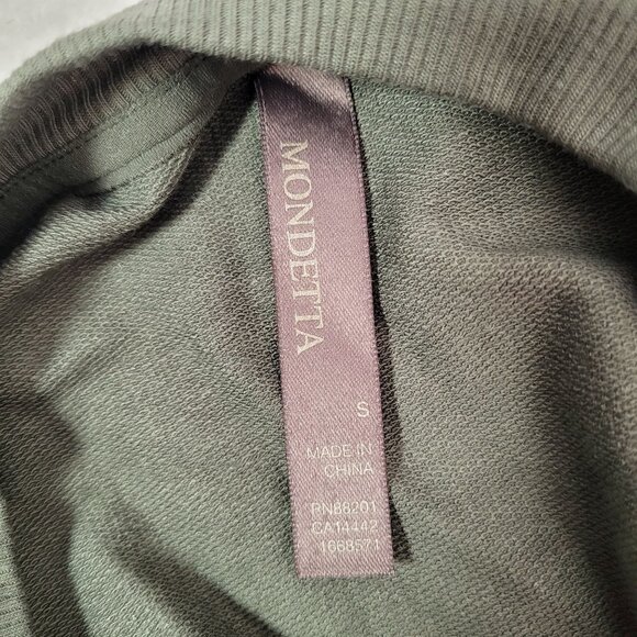 Mondetta Women's Camouflage Print Crewneck Long Sleeve Sweatshirt Green Olive S - Picture 6 of 10